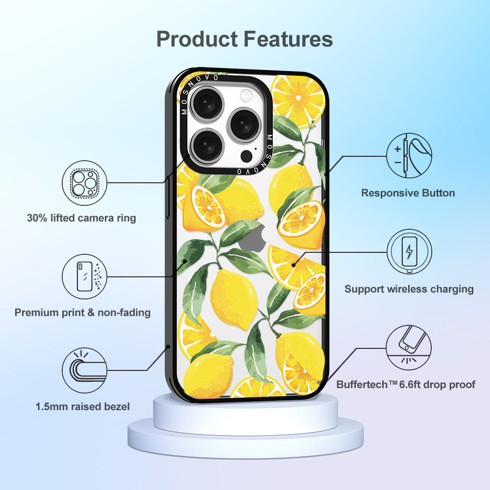 Lemon Phone Case - iPhone 15 Pro Case - MOSNOVO