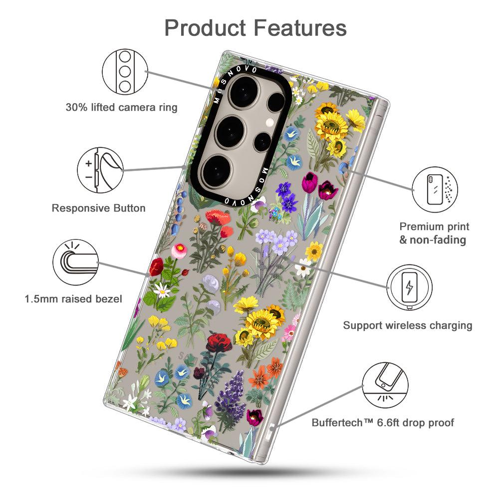 Wildflowers Phone Case - Samsung Galaxy S24 Ultra Case - MOSNOVO