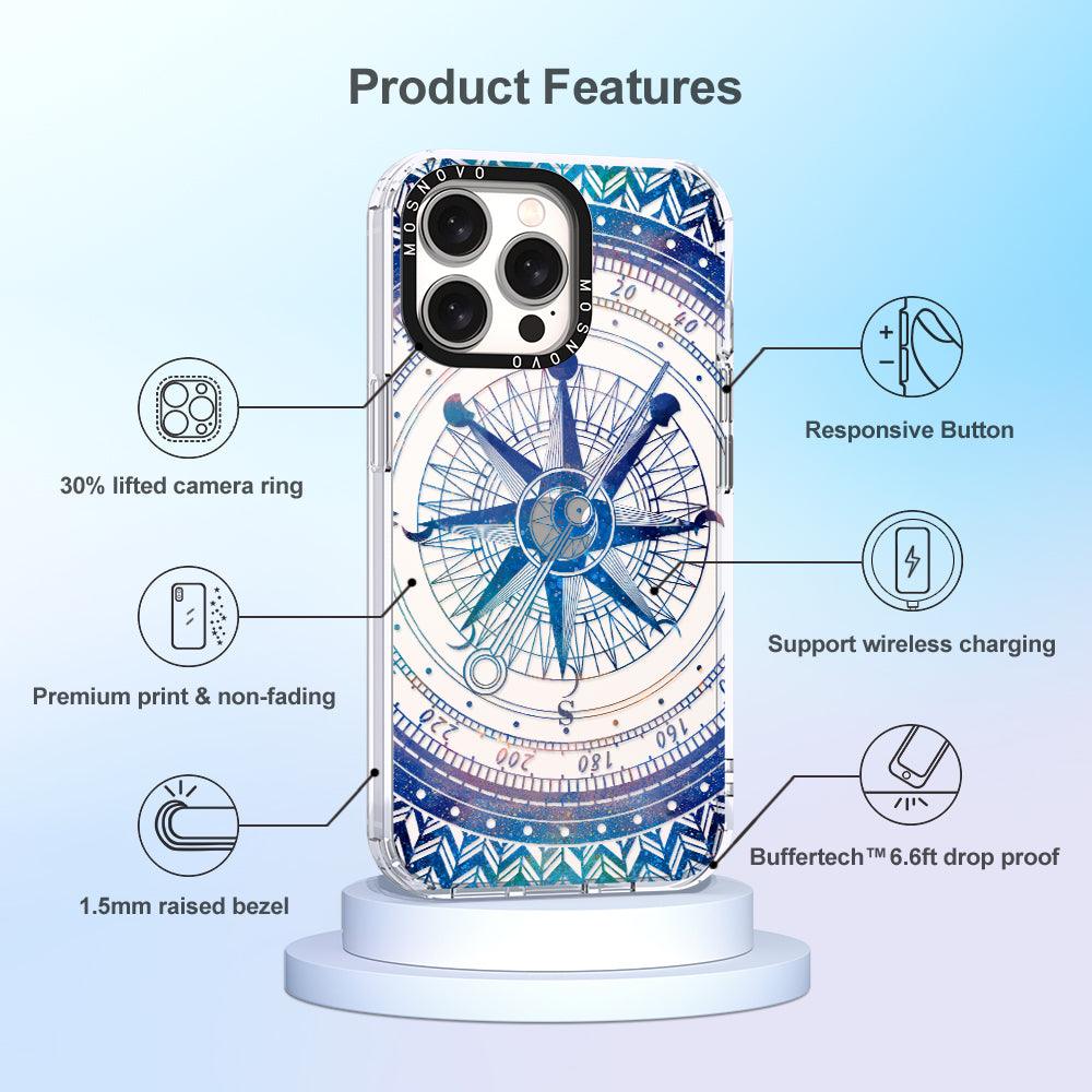 Galaxy Compass Phone Case - iPhone 15 Pro Max Case - MOSNOVO