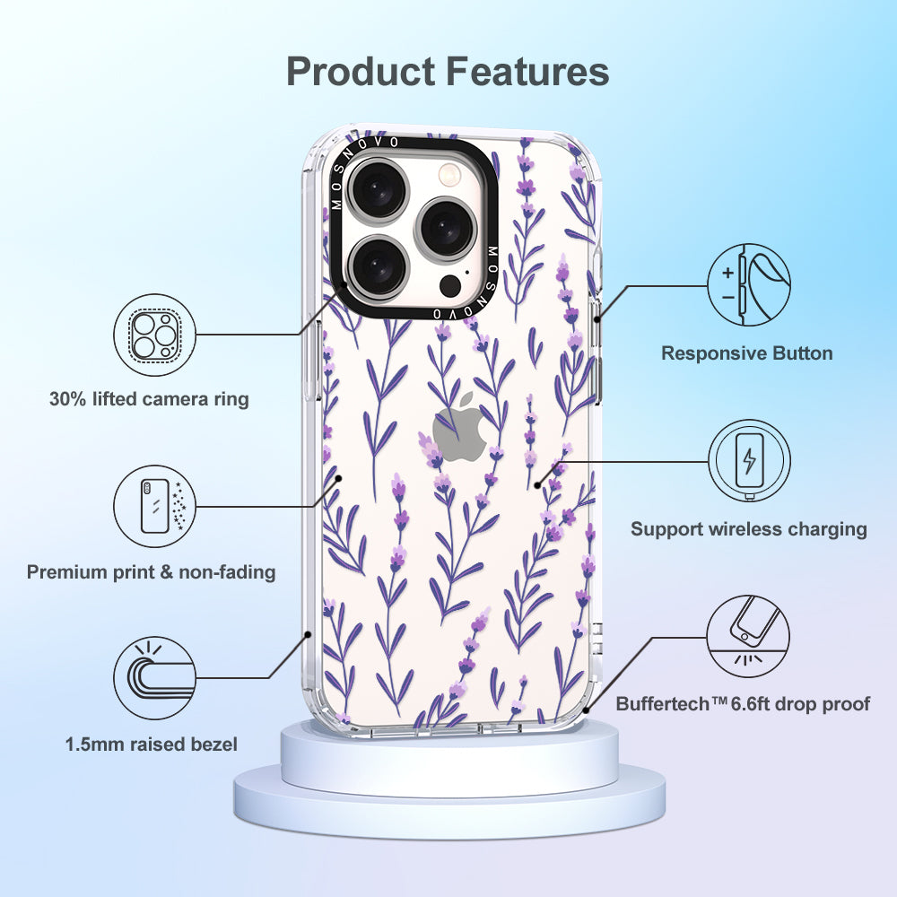 Lavenders Phone Case - iPhone 15 Pro Case - MOSNOVO