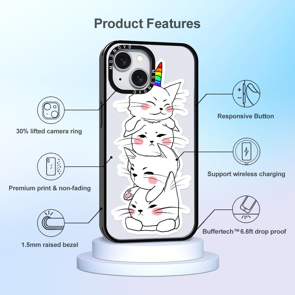 Squishcat Phone Case - iPhone 15 Case - MOSNOVO