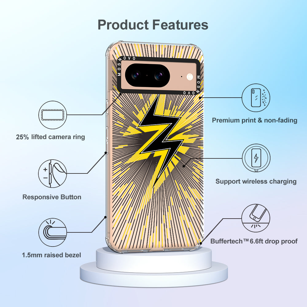 Lightning Bolt Phone Case - Google Pixel 8 Case - MOSNOVO