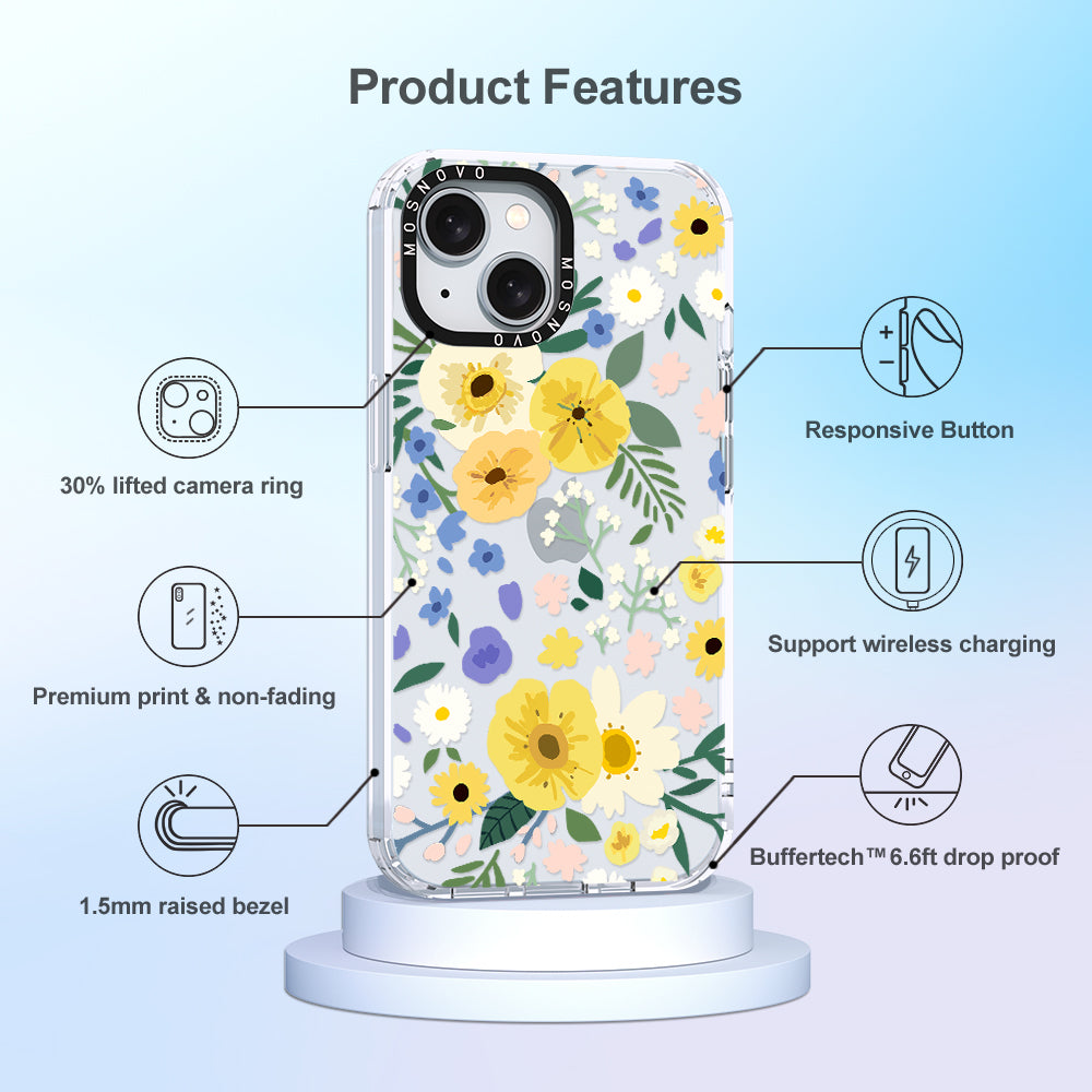 Spring Wild Floral Phone Case - iPhone 15 Case - MOSNOVO