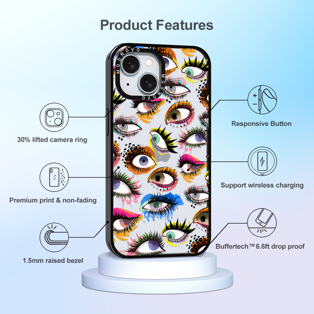 Eyes Phone Case - iPhone 15 Plus Case - MOSNOVO