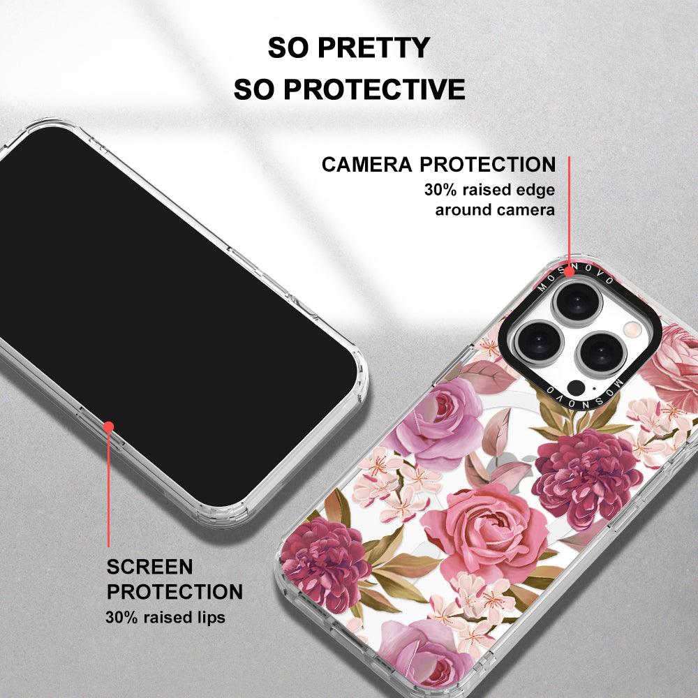 Blossom Flowe Floral Phone Case - iPhone 15 Pro Case - MOSNOVO