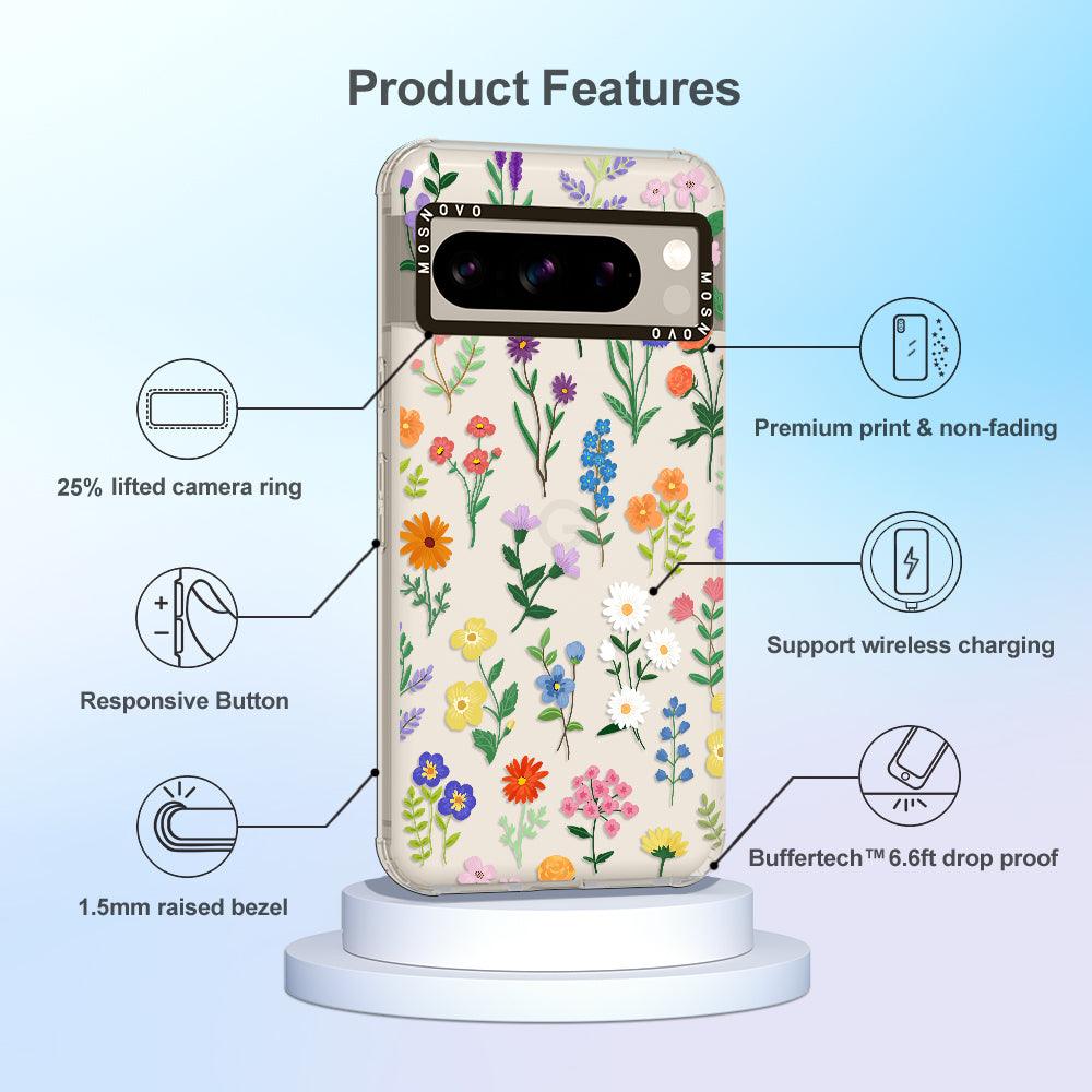 Botanical Floral Phone Case - Google Pixel 8 Pro Case - MOSNOVO