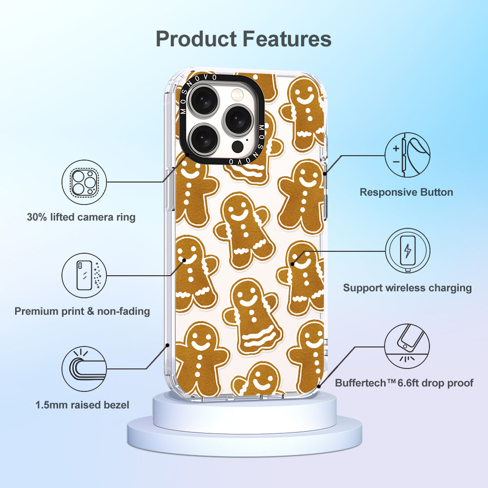 Ginger Breadman Phone Case - iPhone 15 Pro Max Case - MOSNOVO