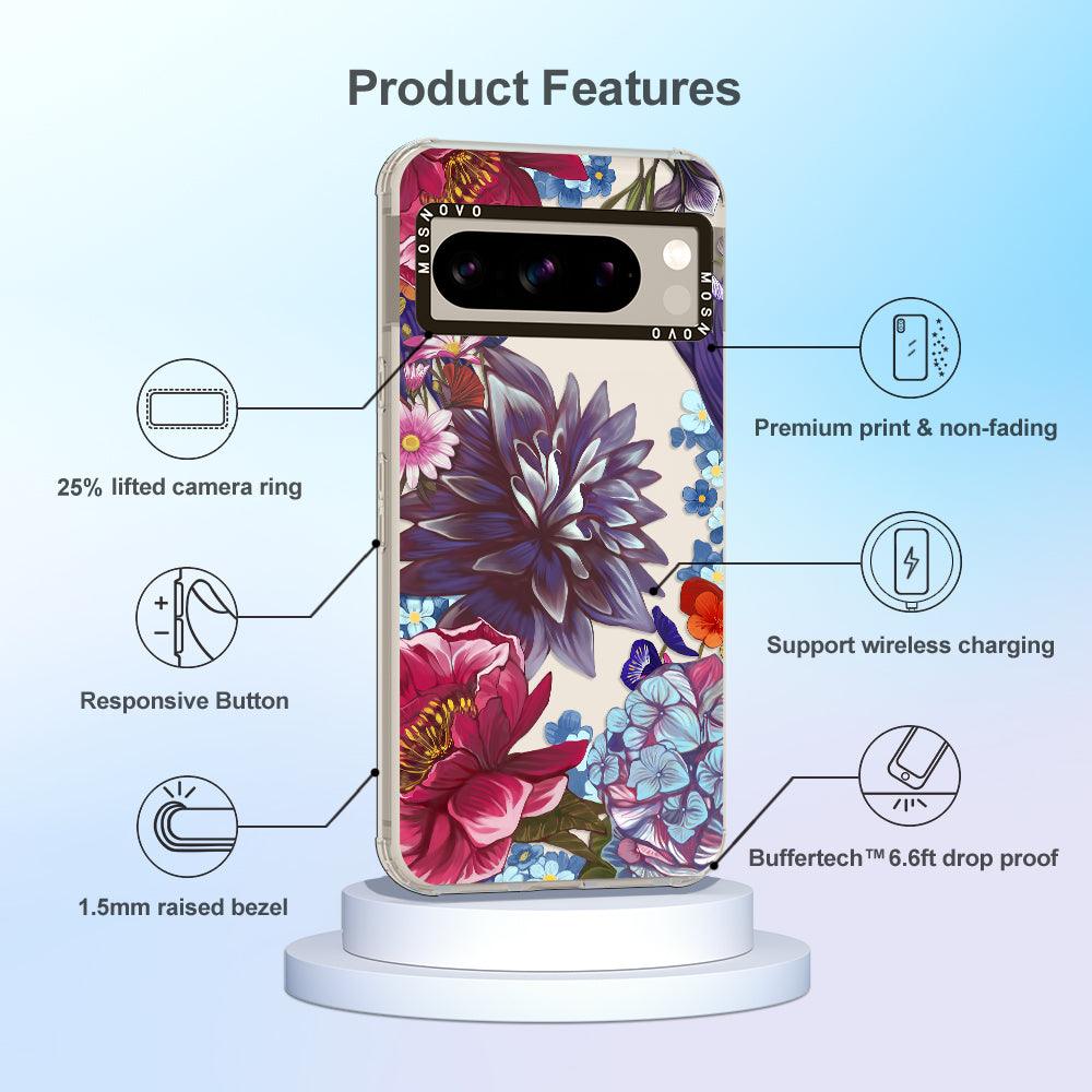 Blue Lilacs Phone Case - Google Pixel 8 Pro Case - MOSNOVO