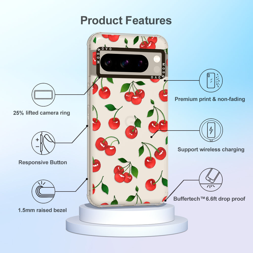 Poppy Cherry Phone Case - Google Pixel 8 Pro Case - MOSNOVO