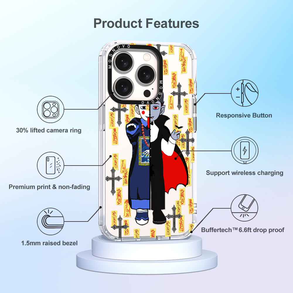 Vampire Vs Jiangshi Phone Case - iPhone 15 Pro Case - MOSNOVO