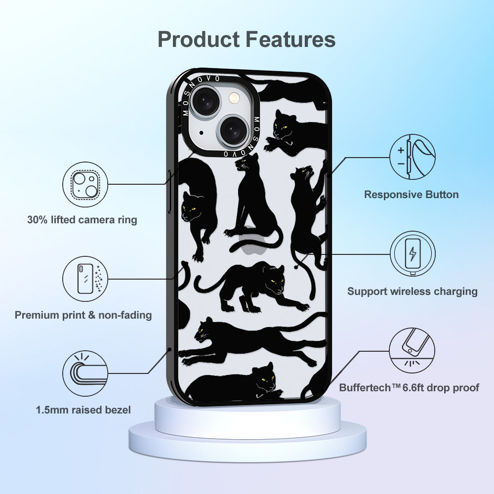 Black Panther Phone Case - iPhone 15 Case Black