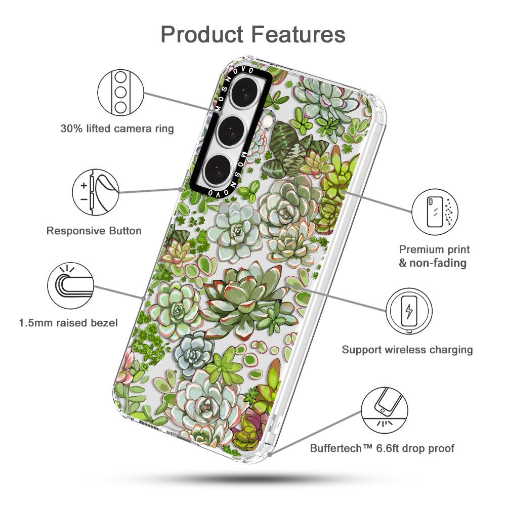 Succulents Phone Case - Samsung Galaxy S24 Case - MOSNOVO