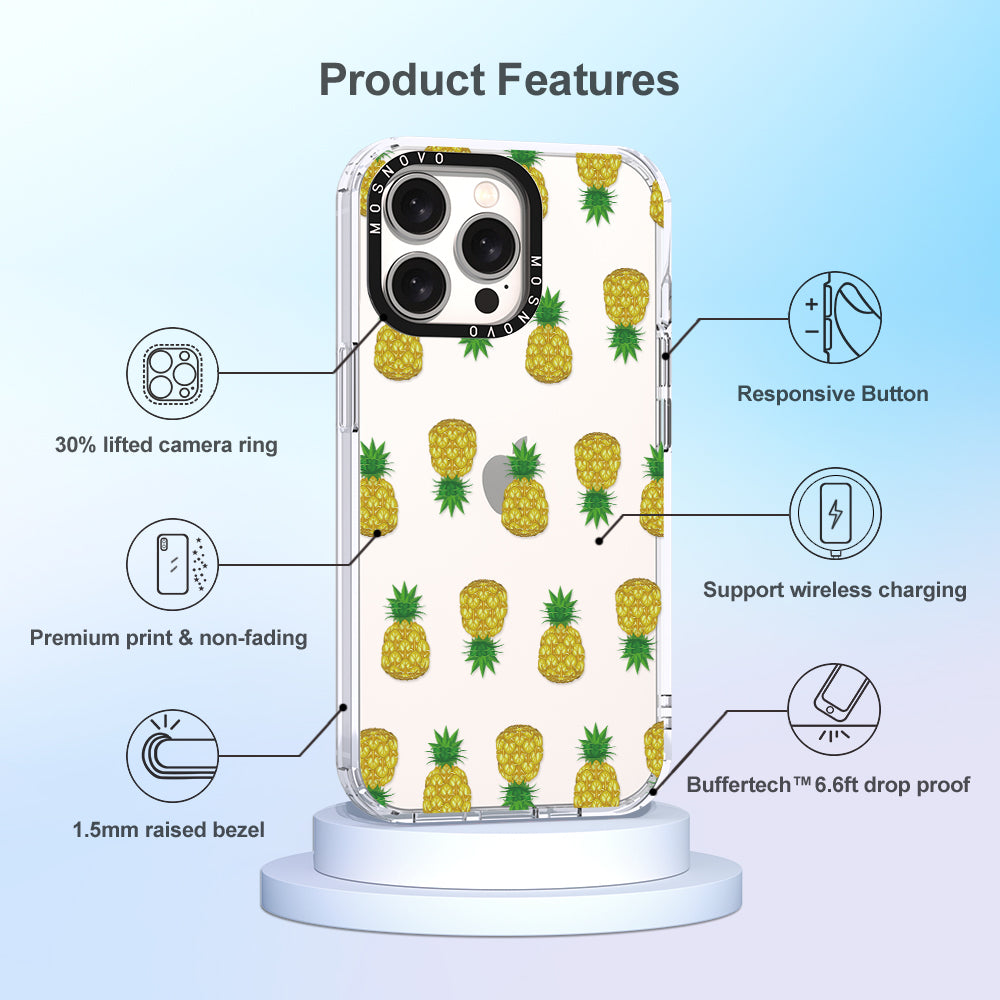 Cute Pineapples Phone Case - iPhone 15 Pro Max Case - MOSNOVO