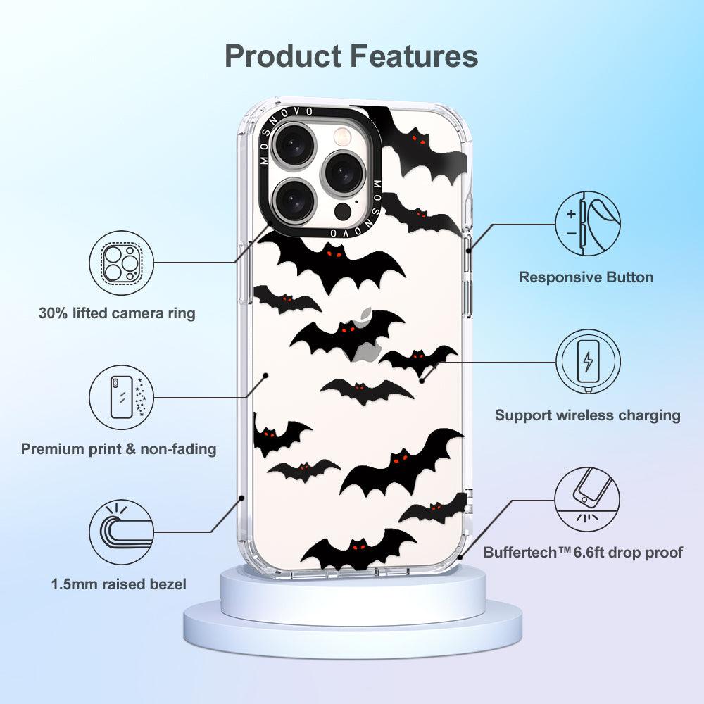 Evil Bat Phone Case - iPhone 15 Pro Max Case - MOSNOVO