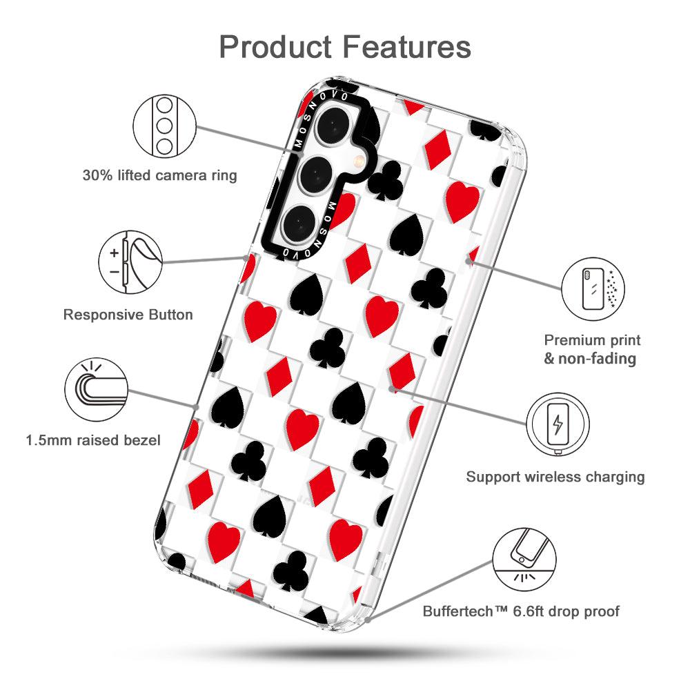 Checker Poker Phone Case - Samsung Galaxy S23 FE Case