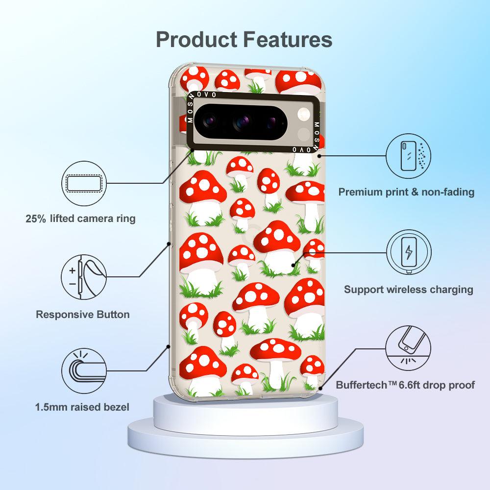 Cute Mushroom Phone Case - Google Pixel 8 Pro Case - MOSNOVO