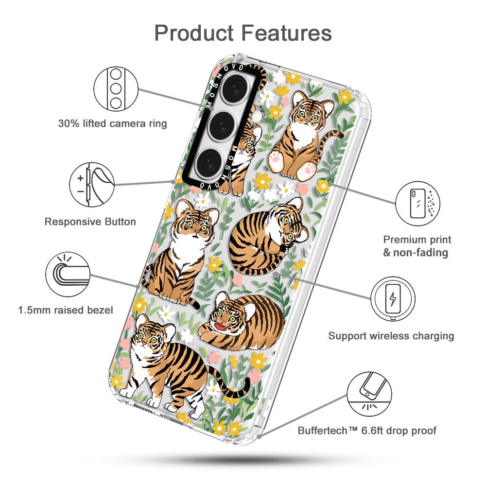 Cute Tiger Phone Case - Samsung Galaxy S24 Case - MOSNOVO