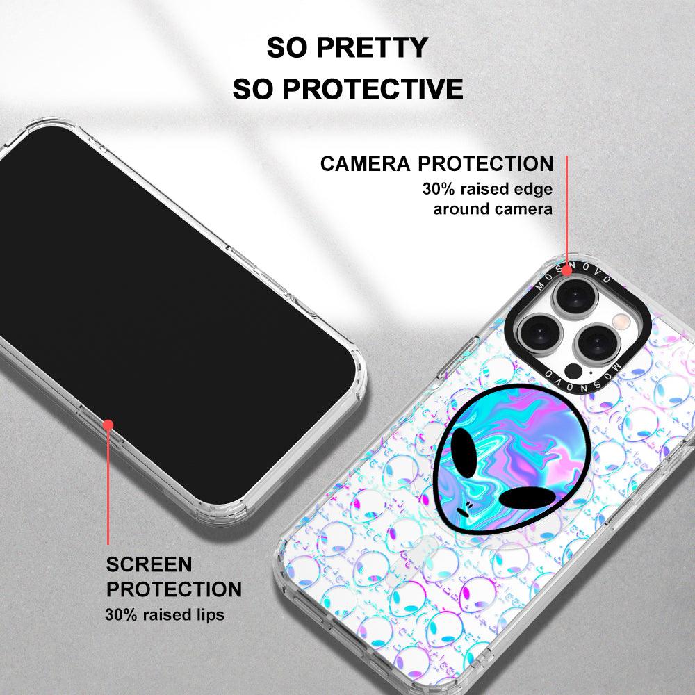 Space Alien Phone Case - iPhone 15 Pro Max Case - MOSNOVO