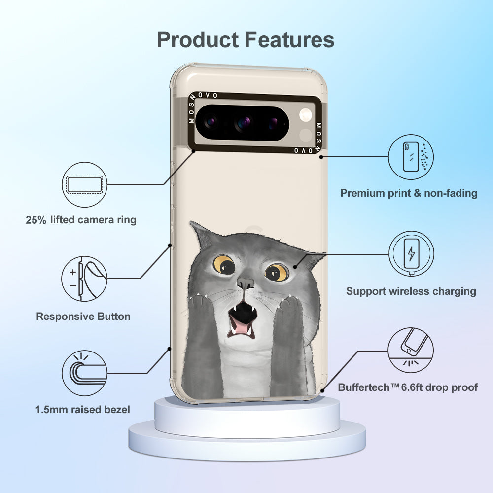 OMG Cat Phone Case - Google Pixel 8 Pro Case - MOSNOVO