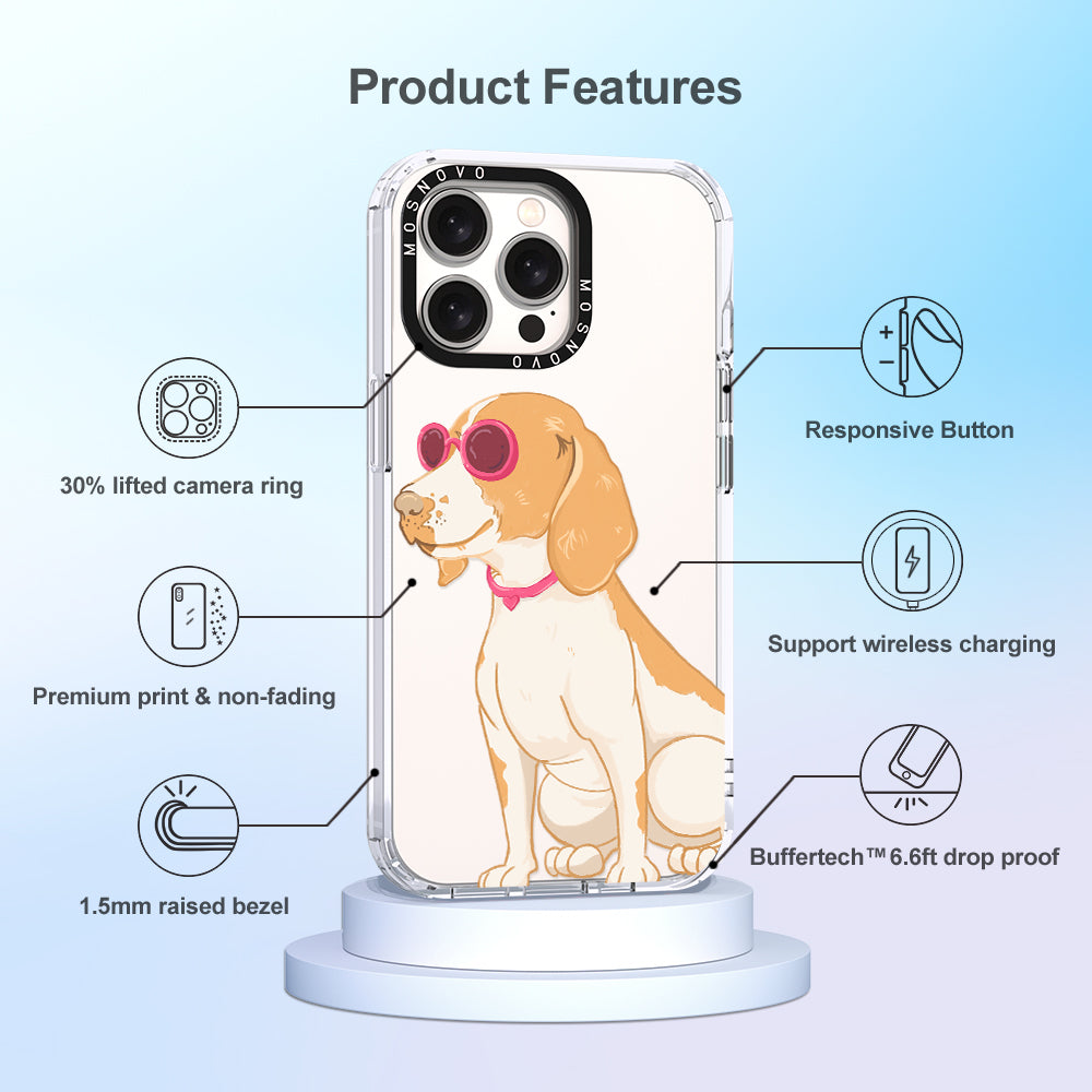 Cute Beagle Phone Case - iPhone 15 Pro Max Case - MOSNOVO