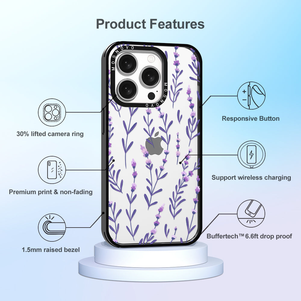 Lavenders Phone Case - iPhone 15 Pro Case - MOSNOVO