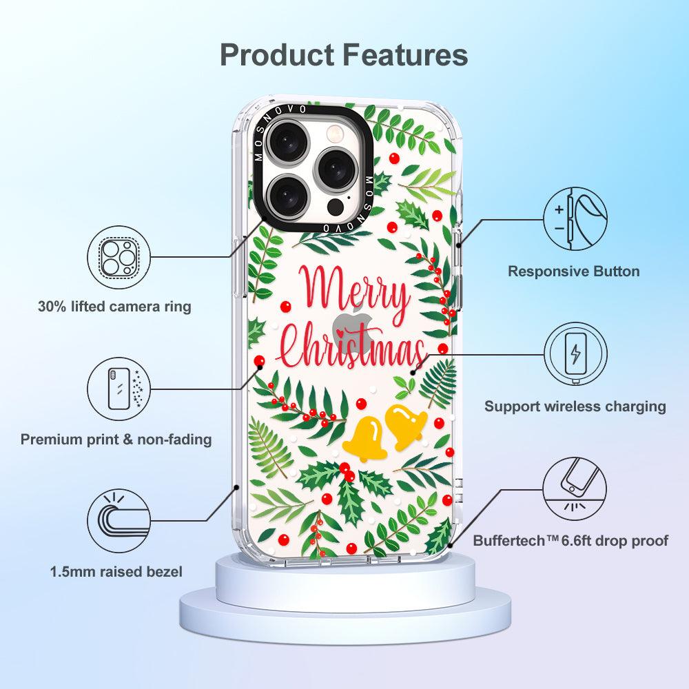 Merry Christmas Phone Case - iPhone 15 Pro Max Case - MOSNOVO