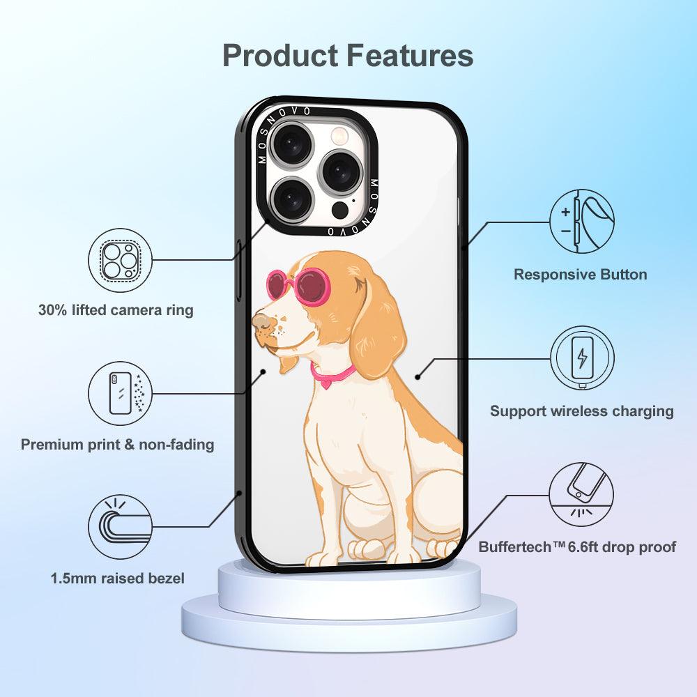 Cute Beagle Phone Case - iPhone 15 Pro Max Case - MOSNOVO