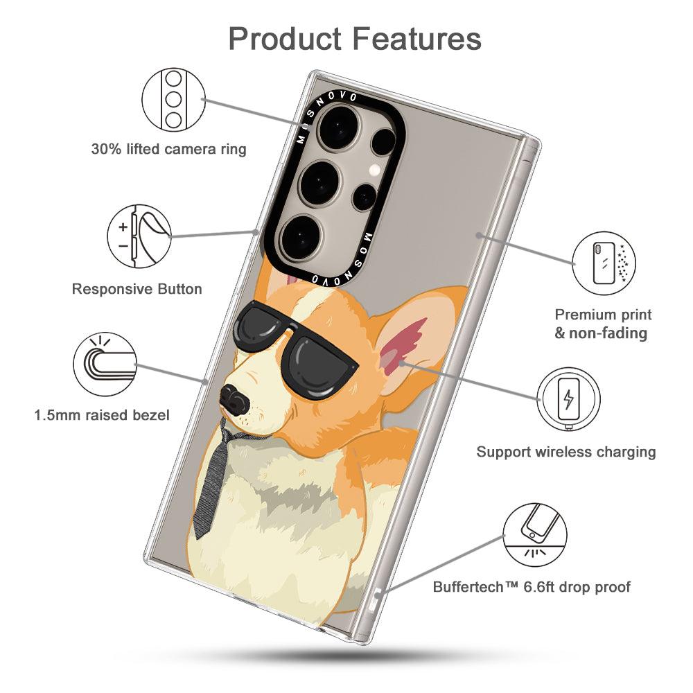 Fluffy Corgi Phone Case - Samsung Galaxy S24 Ultra Case - MOSNOVO