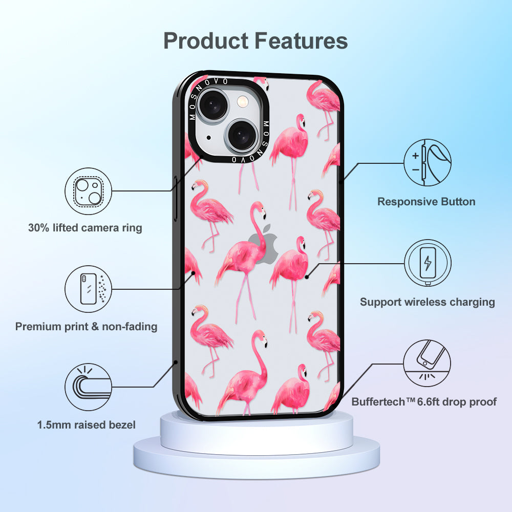 Flamingo Phone Case - iPhone 15 Case - MOSNOVO