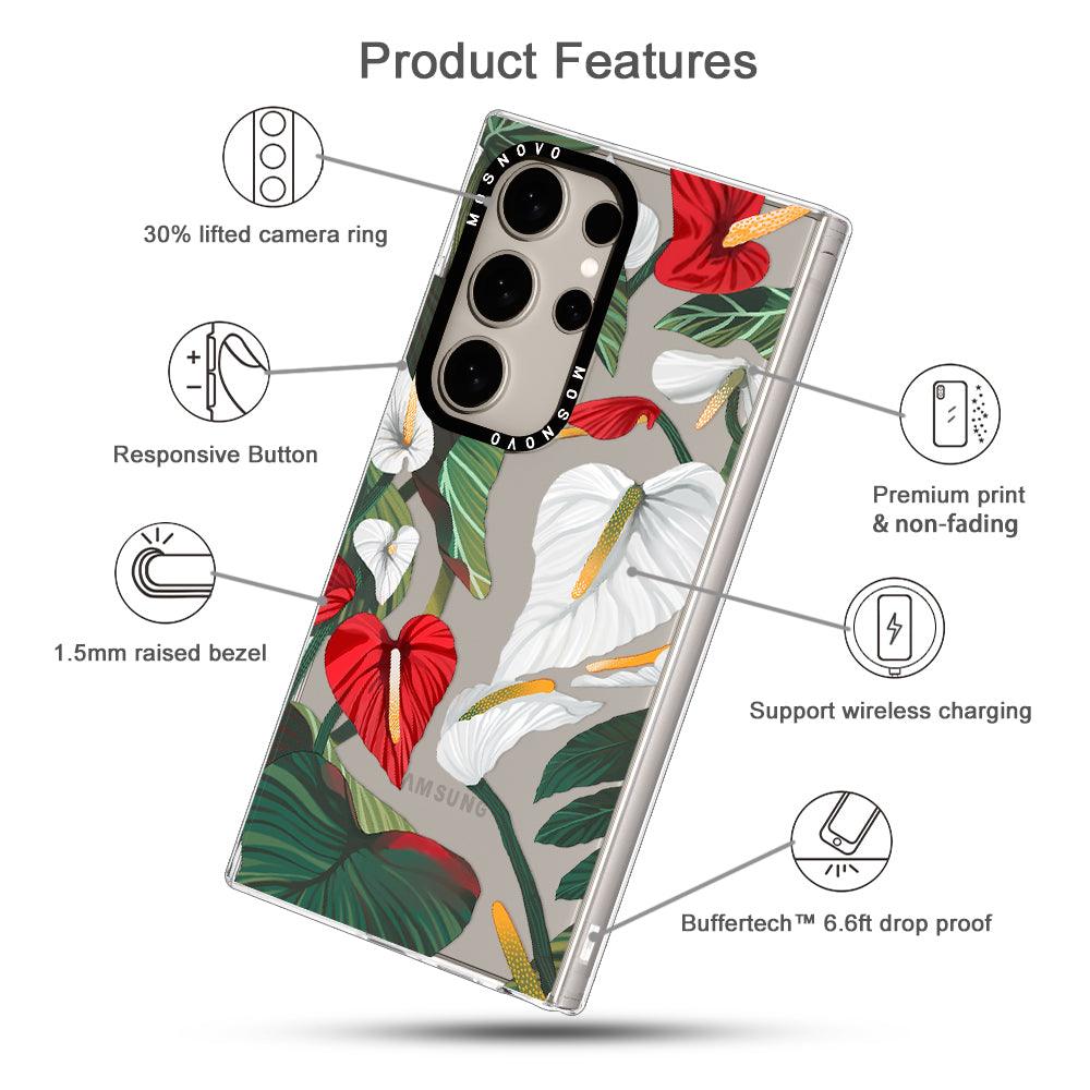 Anthurium Phone Case - Samsung Galaxy S24 Ultra Case - MOSNOVO