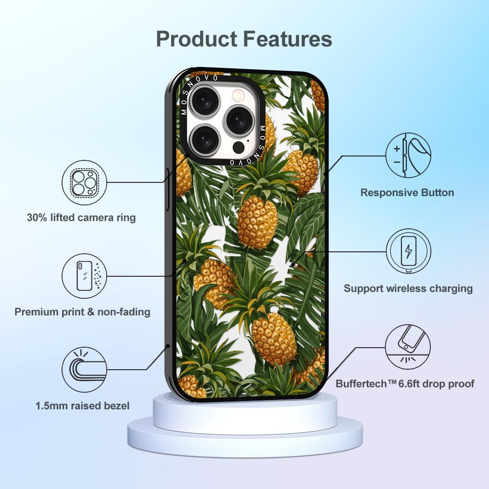 Pineapple Botany Phone Case - iPhone 15 Pro Max Case - MOSNOVO