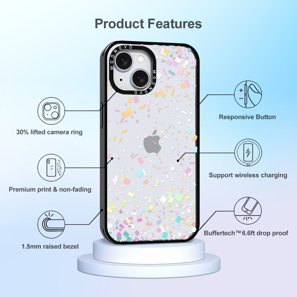 Confetti Phone Case - iPhone 15 Plus Case - MOSNOVO