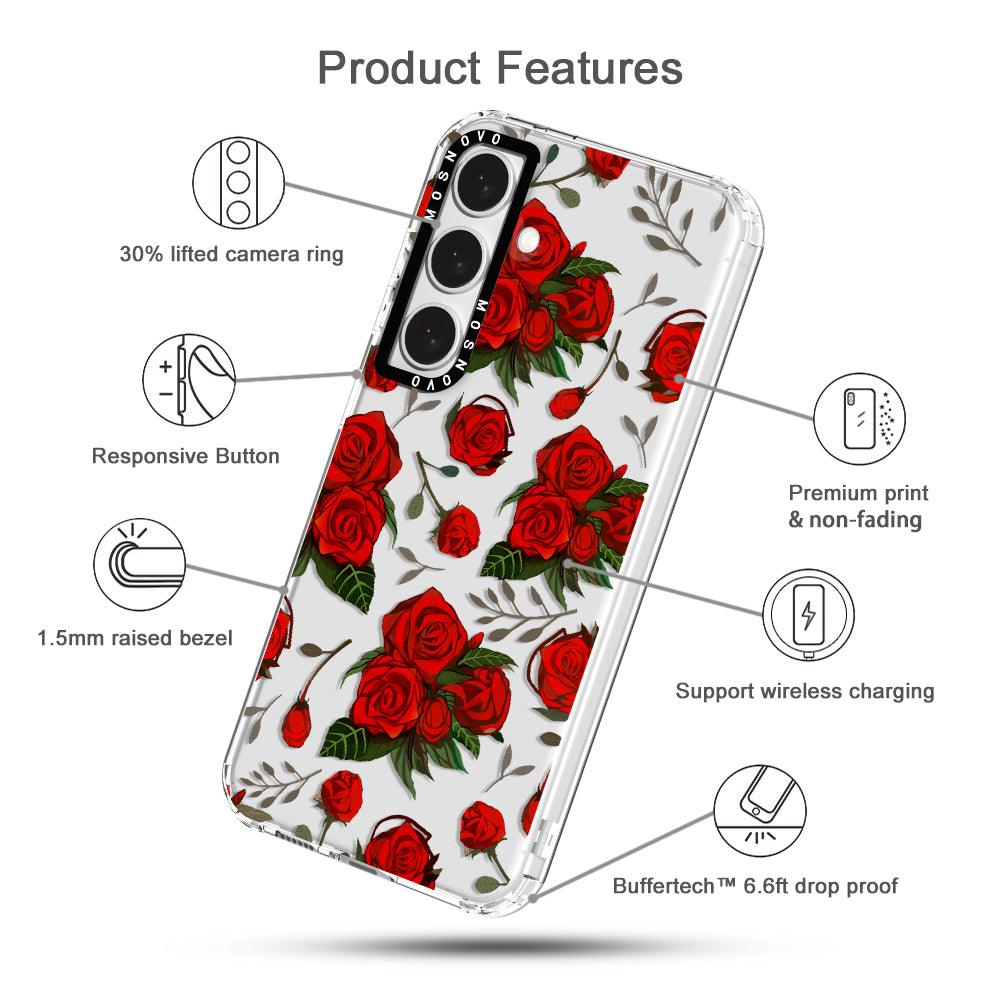 Roses Phone Case - Samsung Galaxy S24 Case - MOSNOVO