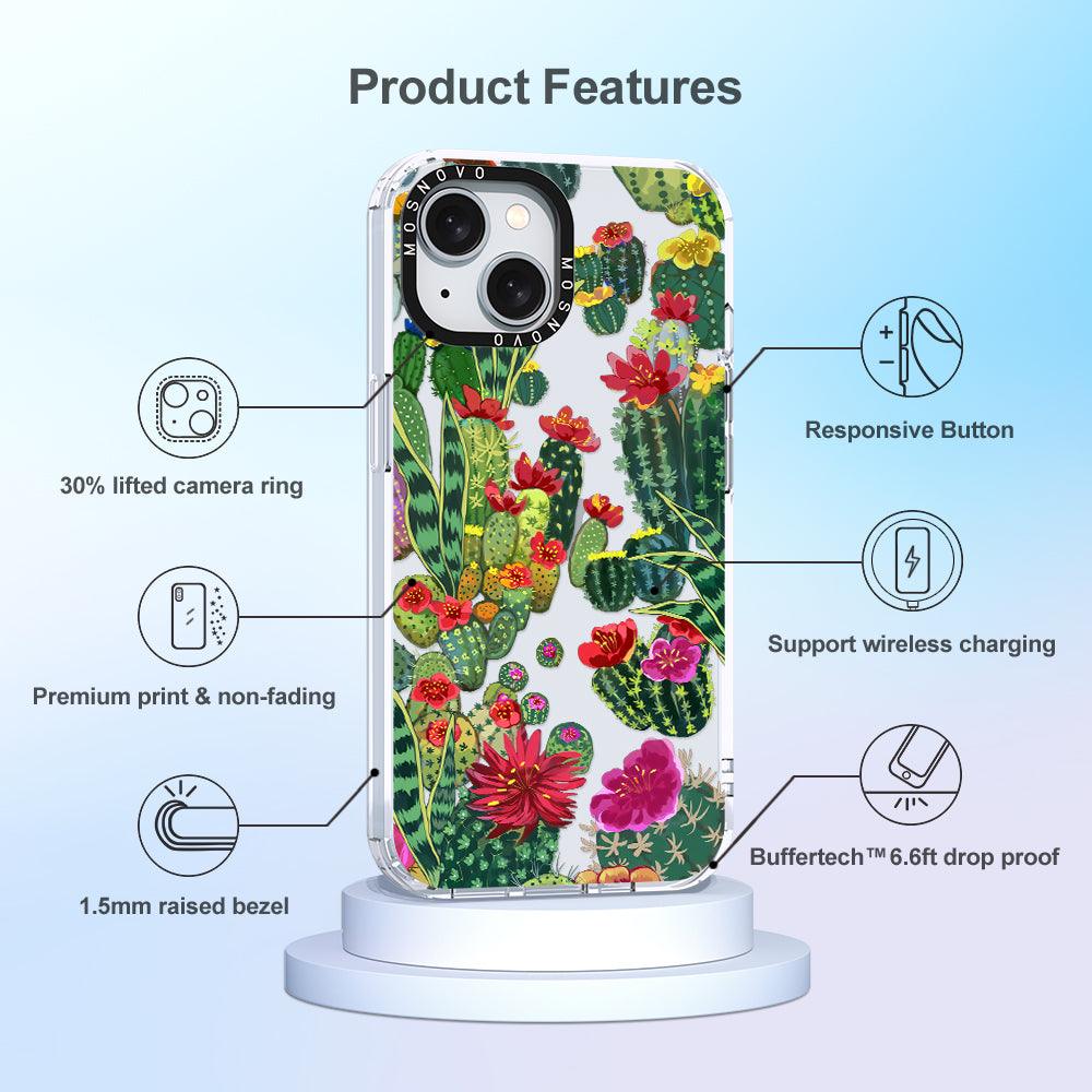 Cactus Garden Phone Case - iPhone 15 Plus Case - MOSNOVO