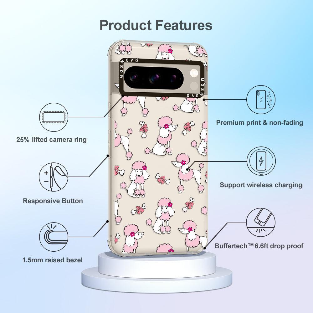 Cute Poodle Phone Case - Google Pixel 8 Pro Case - MOSNOVO