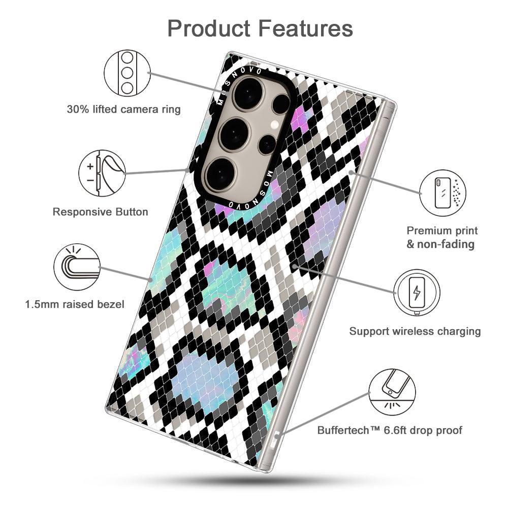 Aurora Snake Print Phone Case - Samsung Galaxy S24 Ultra Case - MOSNOVO