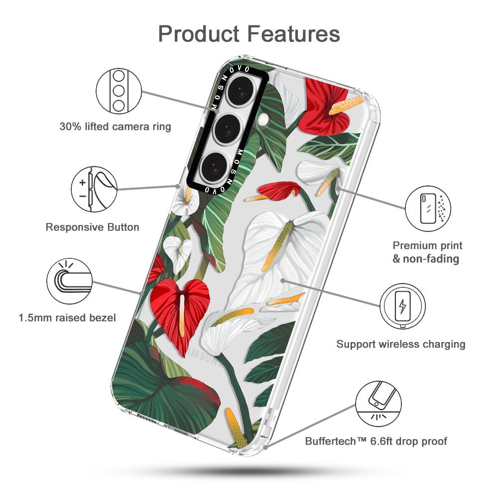 Anthurium Phone Case - Samsung Galaxy S24 Case - MOSNOVO