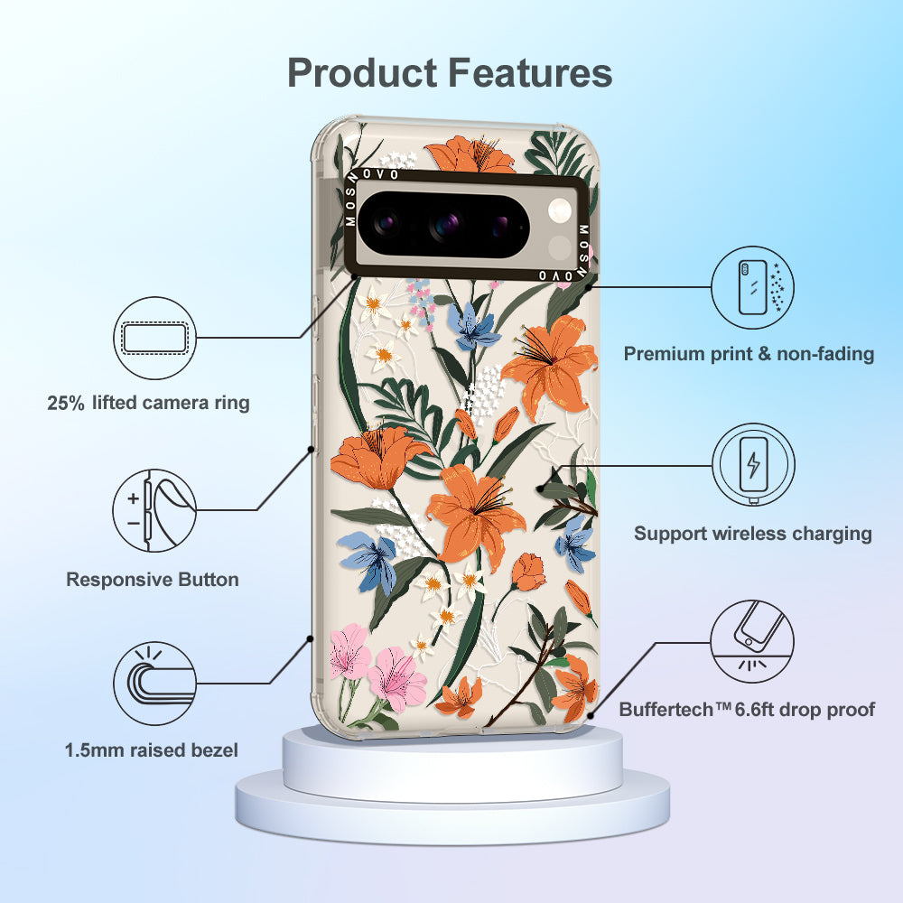 Lily Garden Phone Case - Google Pixel 8 Pro Case - MOSNOVO