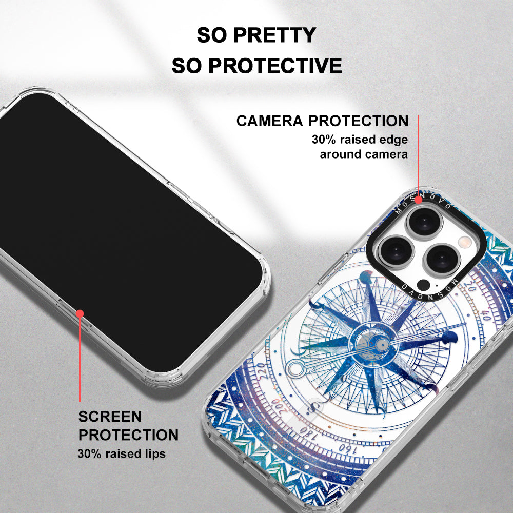 Galaxy Compass Phone Case - iPhone 15 Pro Case - MOSNOVO