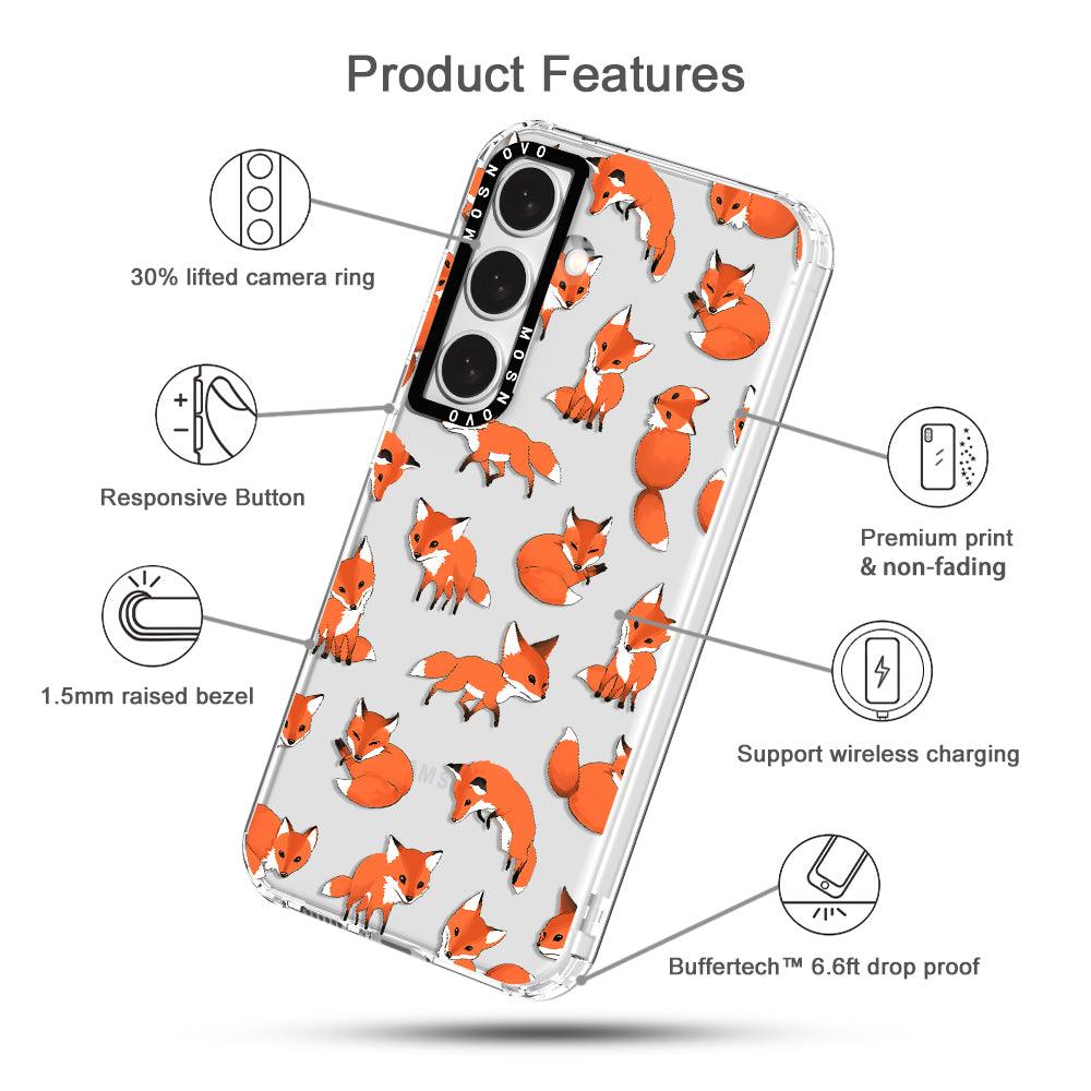 Cute Fox Phone Case - Samsung Galaxy S24 Case - MOSNOVO