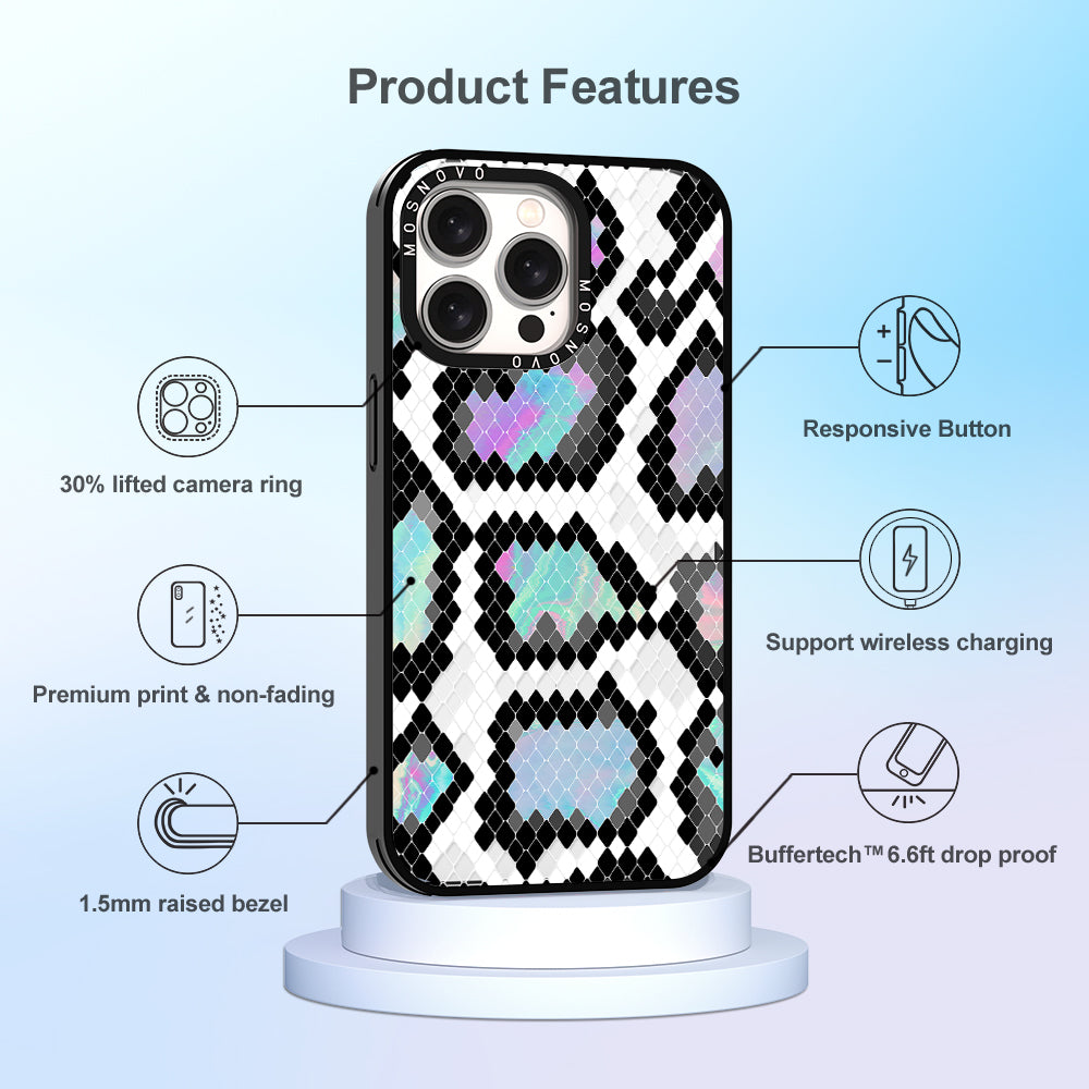 Aurora Snake Print Phone Case - iPhone 15 Pro Max Case - MOSNOVO