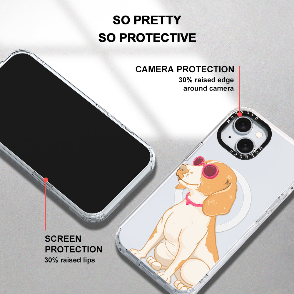 Cute Beagle Phone Case - iPhone 15 Plus Case - MOSNOVO