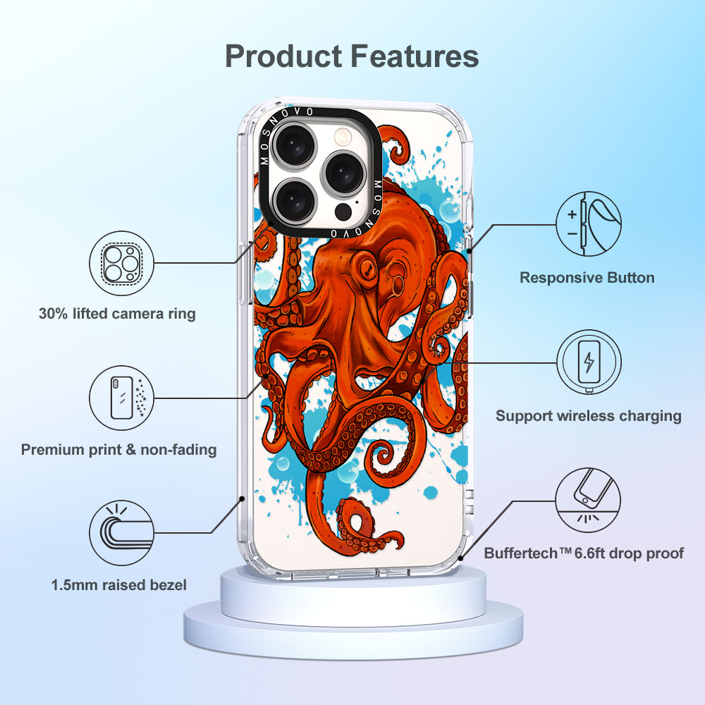 Octupus Phone Case - iPhone 15 Pro Max Case - MOSNOVO