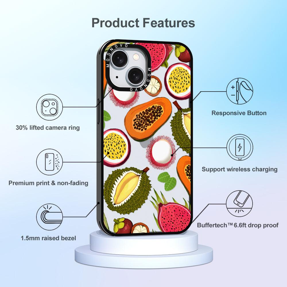 Tropical Fruit Phone Case - iPhone 15 Plus Case - MOSNOVO