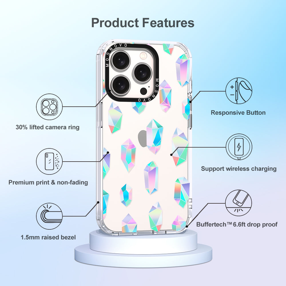 Gradient Diamond Phone Case - iPhone 15 Pro Case - MOSNOVO