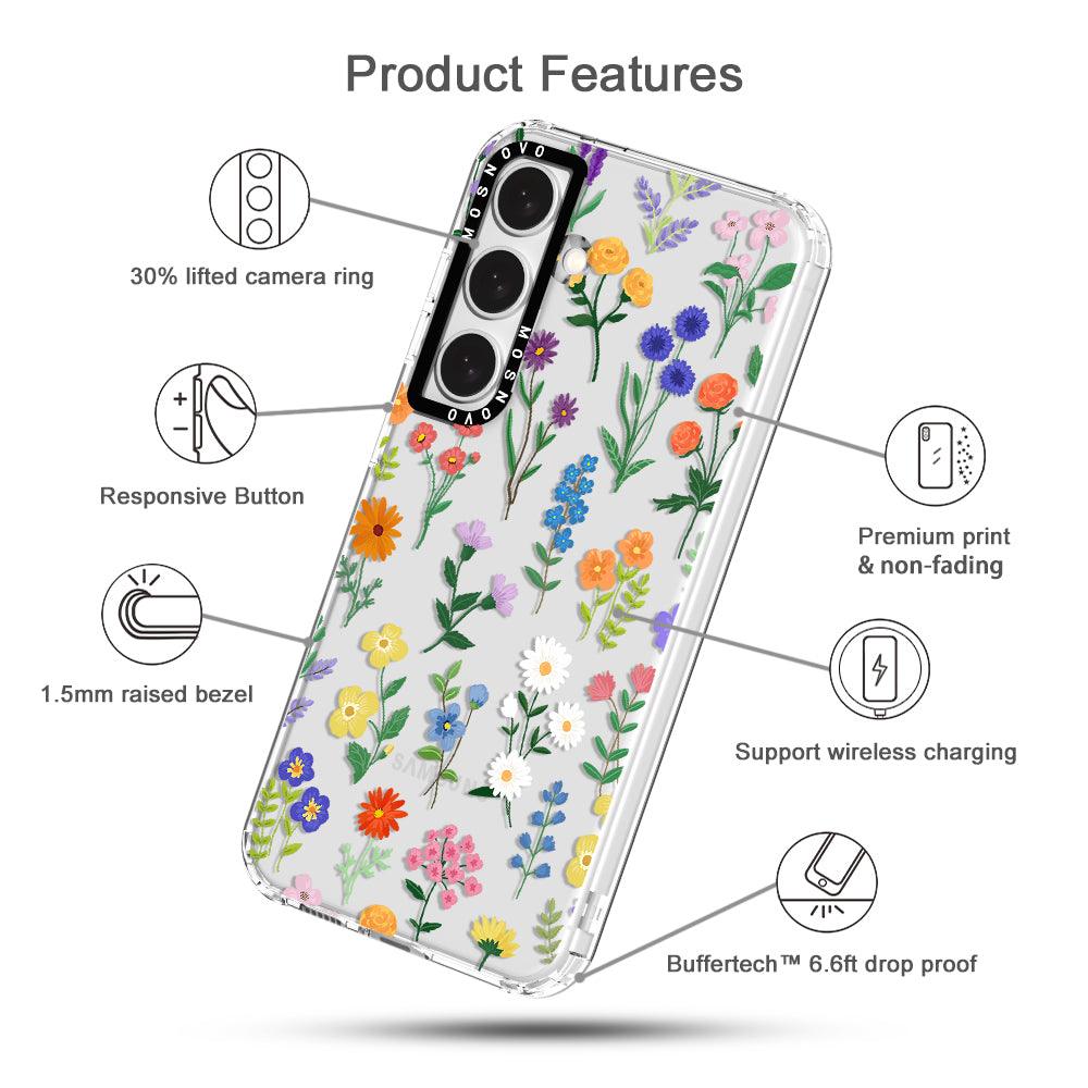 Botanical Floral Phone Case - Samsung Galaxy S24 Plus Case - MOSNOVO