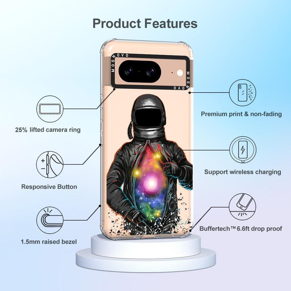 Mystery Astronaut Phone Case - Google Pixel 8 Case - MOSNOVO