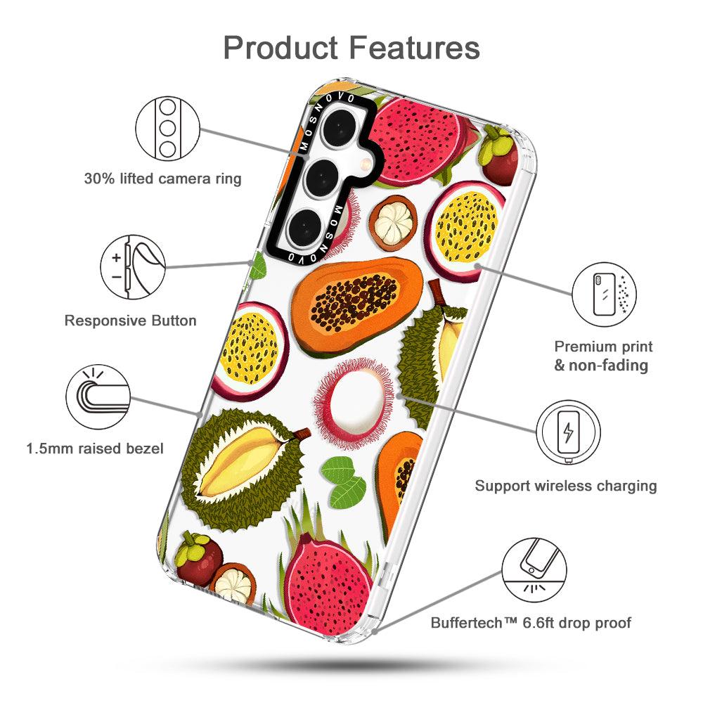 Tropical Fruits Phone Case - Samsung Galaxy S23 FE Case