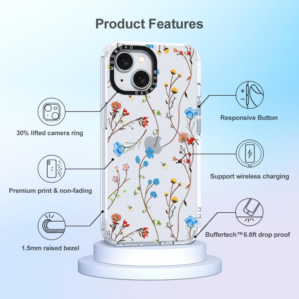 Wildflowers Phone Case - iPhone 15 Plus Case - MOSNOVO