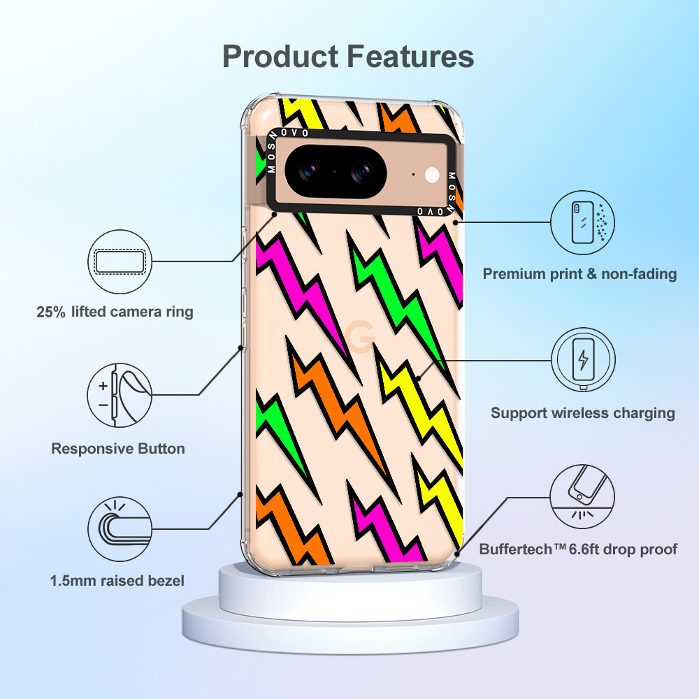 Colorful Lightning Phone Case - Google Pixel 8 Case